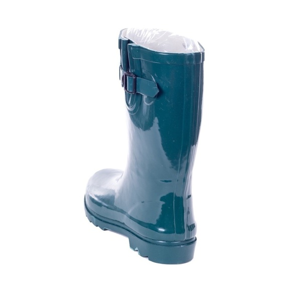 Women's Rubber Rain Boots,  Army Green 11'' Rainboots - Picture 2 of 3